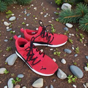 Puma Men's Pacer Web Red Black 386818-02 Sneakers Casual Size 11